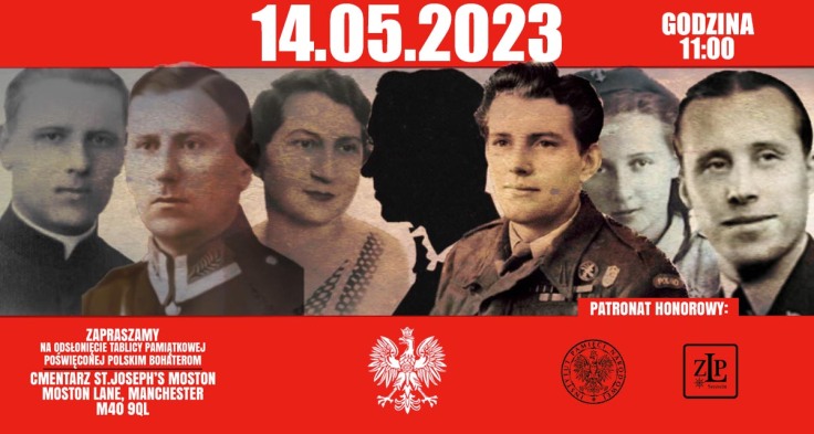 14.05.2023 Odsłonięcie tablicy pamiątkowej dla Polskich Bohaterów-Manchester